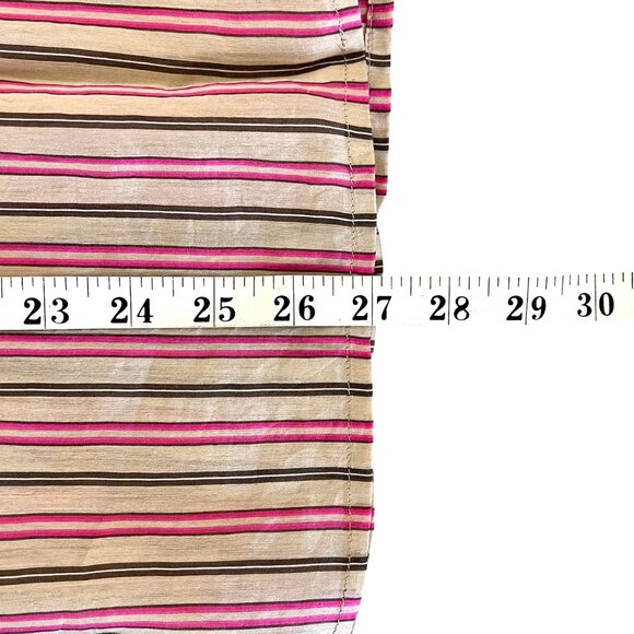 Tommy Bahama Womens Striped Button-Up Shirt Size 8 Cotton & Silk Blend EUC - Picture 15 of 16